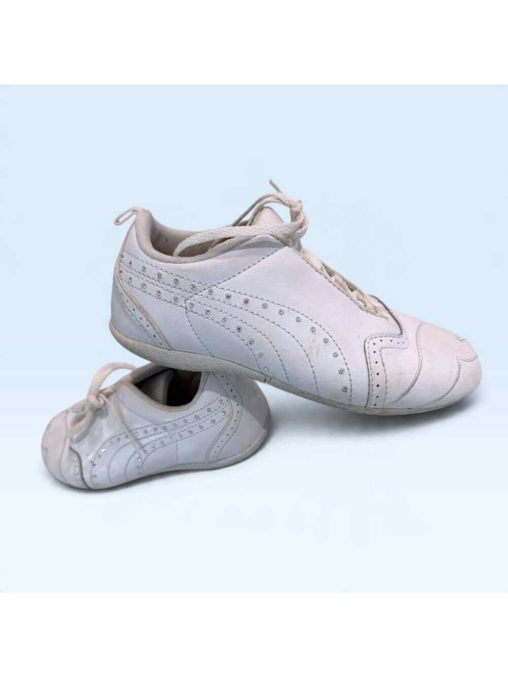Girls Puma White Cheer Shoes size 2